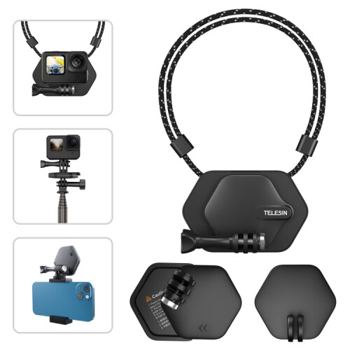 TELESIN Magnetic Action Camera Quick Release Bracket Mount,Spec: Extended Suit 2