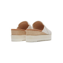 (Brown, 8 (Adults')) TOMS Diana Mule Nylon Women's Natural Wedges