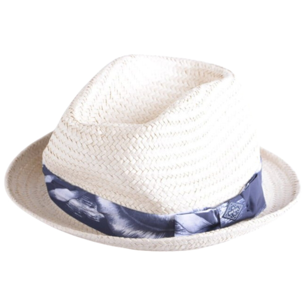 (02) DIESEL CARANX 0AAAC 100 Womens Fadora Summer Hat