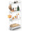 Small  Storage Rack Slim Storage Cart  Mine Cabint For Bathroom Kitchen with Wheel 1