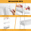 Small  Storage Rack Slim Storage Cart  Mine Cabint For Bathroom Kitchen with Wheel 5