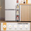 Small  Storage Rack Slim Storage Cart  Mine Cabint For Bathroom Kitchen with Wheel 7