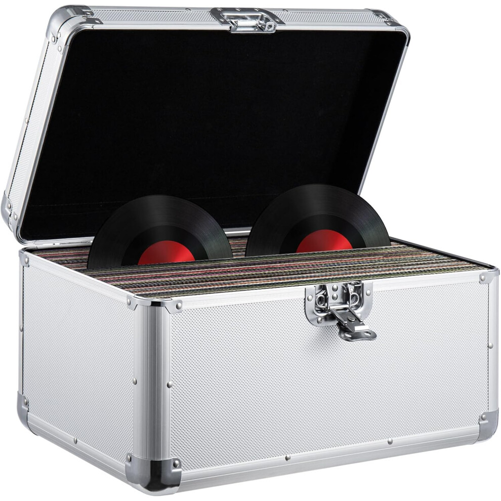 7" Vinyl Records Carry Storage Case Box Holder DJ Collection Box Black