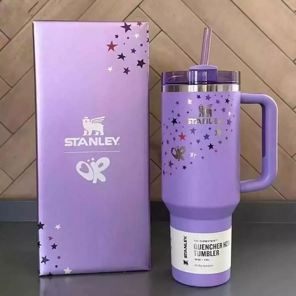 (Starry Sky Purple) Stanley x Olivia Rodrigo Stainless Steels Water Bottle 40oz Xmas Gift New