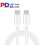 65W Dual PD Type-C + 3 x USB Multi Port Charger with 3A Type-C to Type-C Data Cable, EU Plug(Black) 4