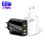 65W Dual PD Type-C + 3 x USB Multi Port Charger with 3A Type-C to Type-C Data Cable, EU Plug(Black) 3