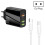 65W Dual PD Type-C + 3 x USB Multi Port Charger with 3A Type-C to Type-C Data Cable, EU Plug(Black) 2