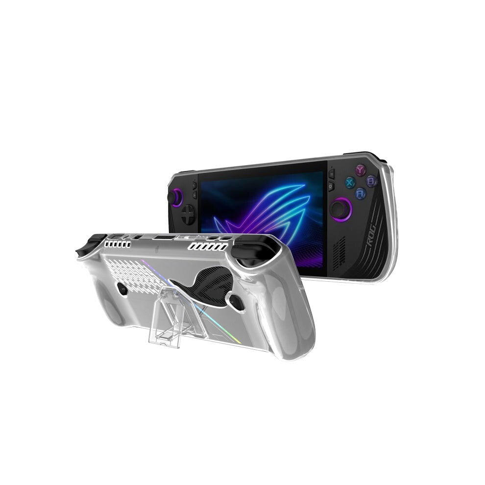 For Asus Rog Ally X Tpu Transparent Protective Case With Holder 740441823348