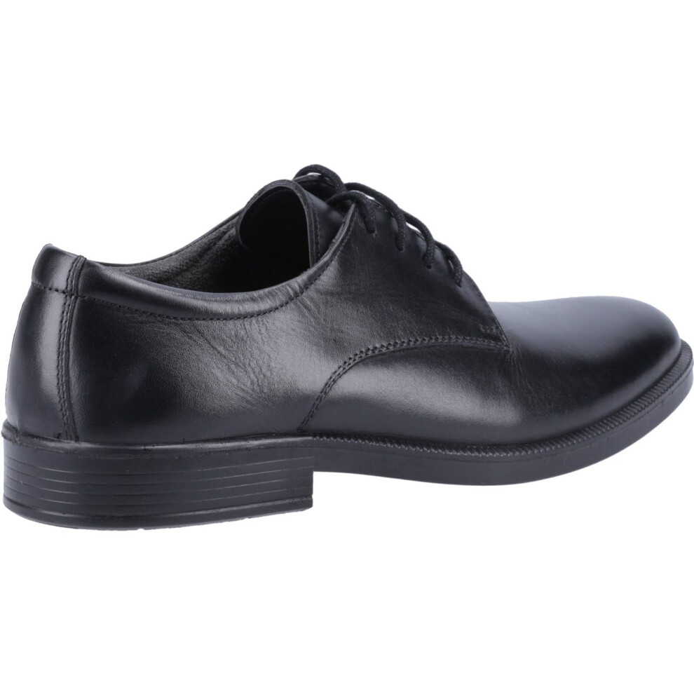 Hush Puppies (Black, 6 (Adults')) Neal Leather Men's Black Lace-Up Shoes