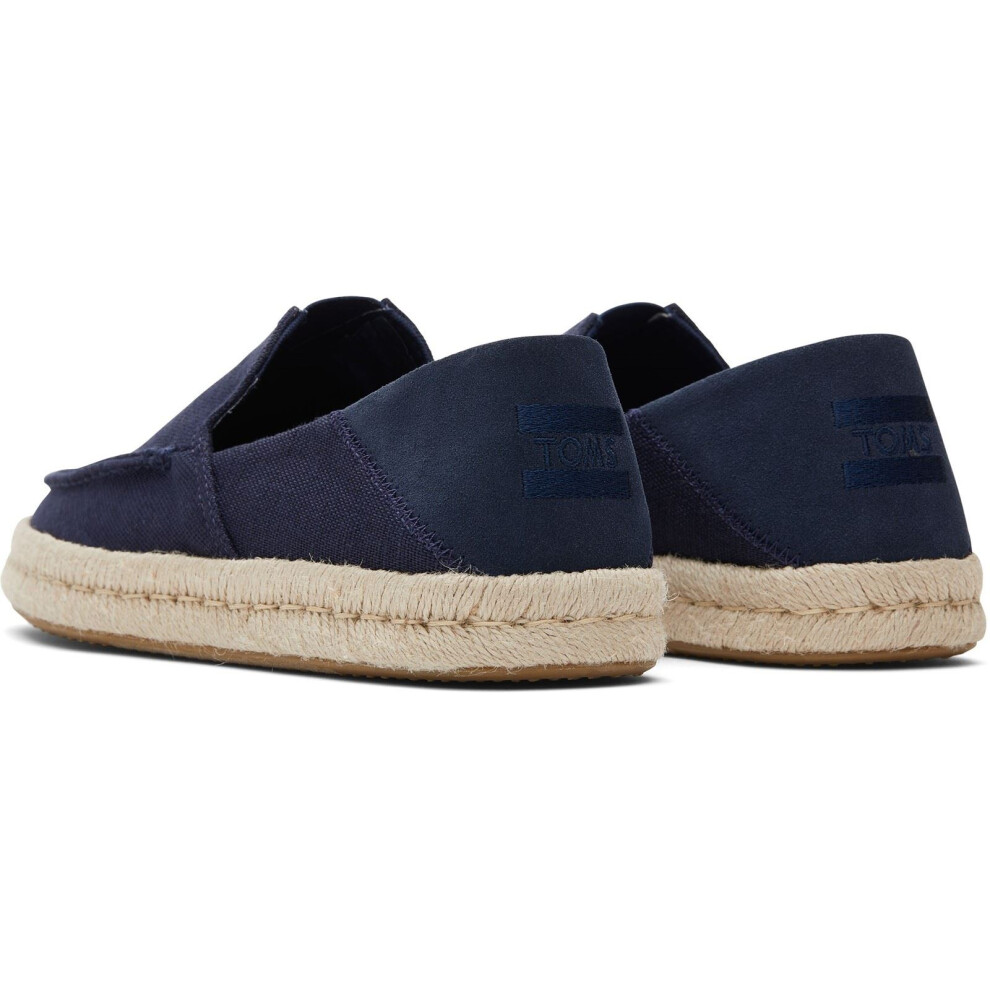 Toms (Blue, 9 (Adults')) Alonso Jute Men's Navy Espadrilles