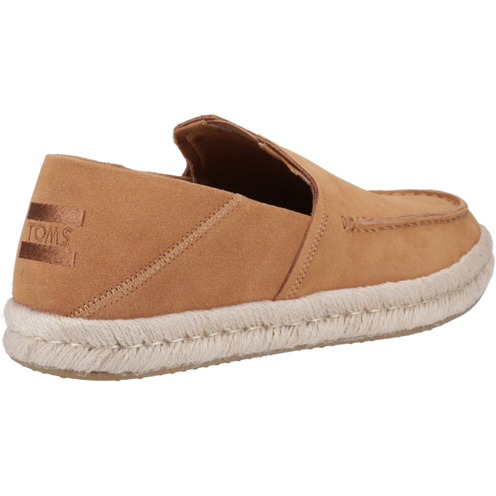 (Brown, 12 (Adults')) TOMS Alonso 100% Cow Men's Tan Espadrilles