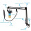 BM-800 Network K-Song Dedicated High-end Metal Shock Mount Microphone Set(Black) 5