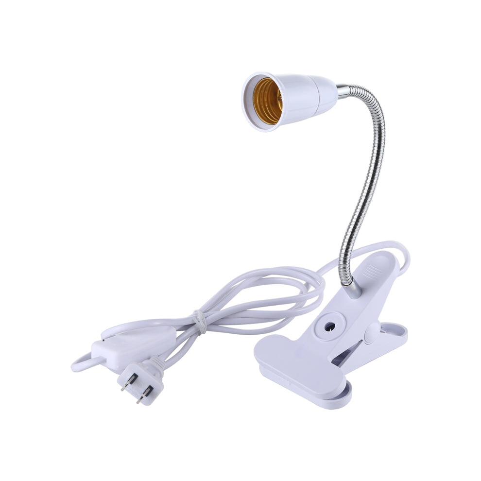 E27 360 Degrees Flexible Clip Lamp Base Holder with Switch, US Plug-image-OPC-PFJBVKR-NEW