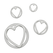 FMM Heart Fondant Cutter Tool Set