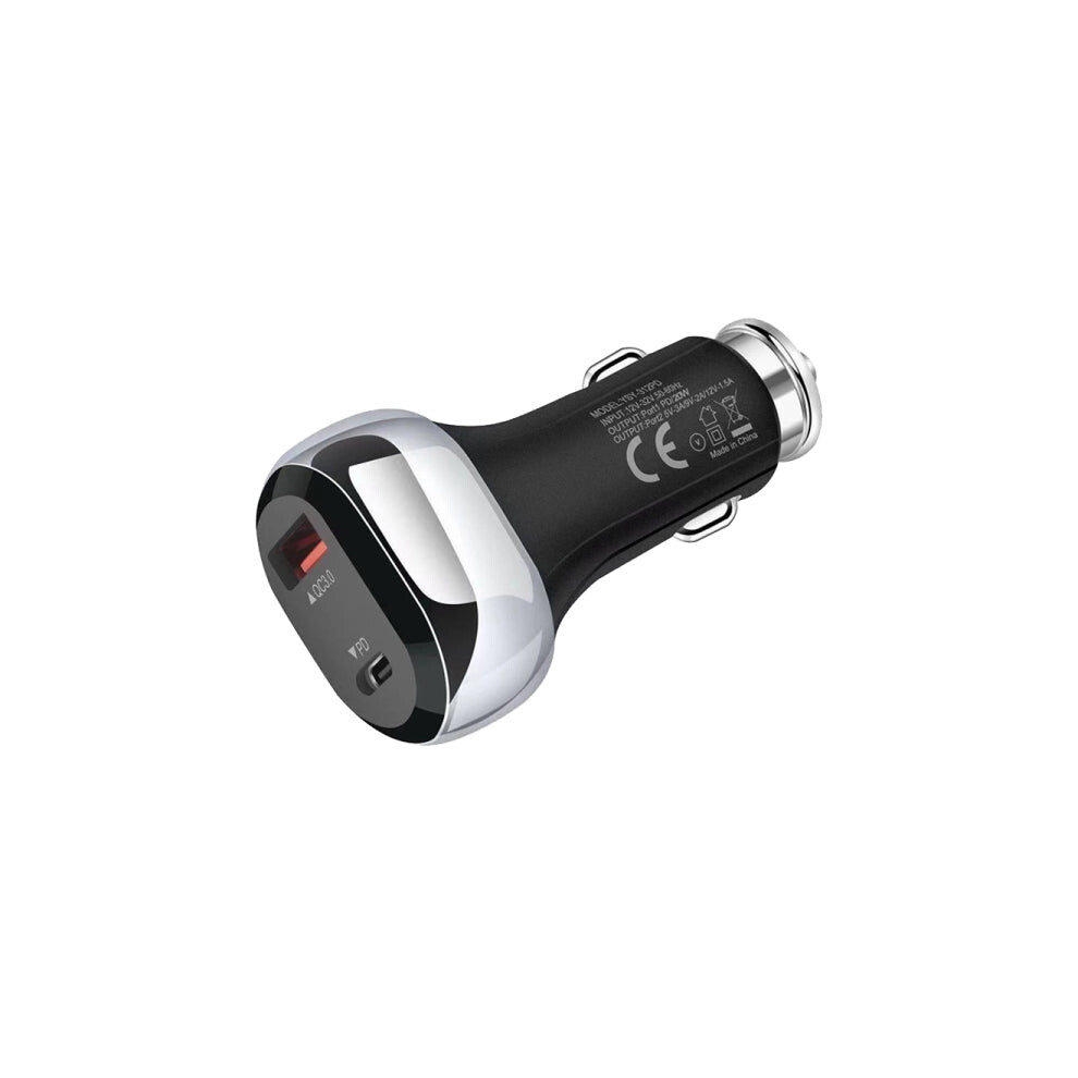 Ysy-312Pd Pd 20W Usb-C / Type-C Qc3.0 18W Usb Interface 38W High-Power Car Charger(Black) Black 740390255139