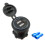 Car Motorcycle Modified Charger Double Aperture 4.2A With Touch Switch USB Car Charge(Blue Light) 4
