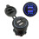 Car Motorcycle Modified Charger Double Aperture 4.2A With Touch Switch USB Car Charge(Blue Light) 2