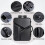 Large-capacity Waterproof Expandable Hard Shell Backpack with USB Charging Hole(162 Black) 7
