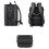 Large-capacity Waterproof Expandable Hard Shell Backpack with USB Charging Hole(162 Black) 4