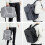 Large-capacity Waterproof Expandable Hard Shell Backpack with USB Charging Hole(162 Black) 8