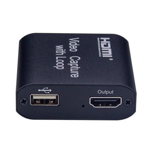 USB 2.0 to HDMI 4K HD Video Capture with Loop (Black) 2