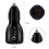 Qc3.0 Dual USB Car Charger  Micro USB Fast Charging Cable Car Charging Kit(Black) 6