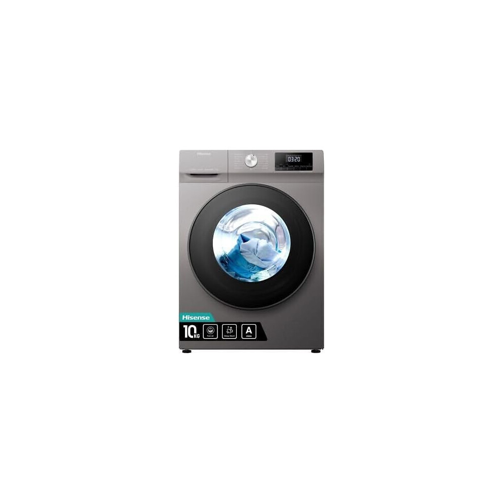 Hisense WFQA1014EVJMT washing machine Front-load 10 kg 1400 RPM A Titanium