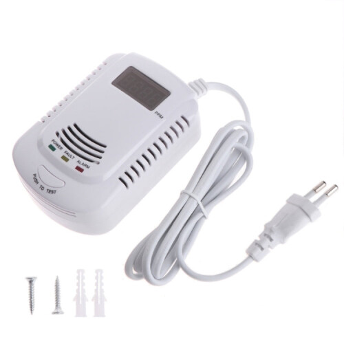 Coalgas Natural Gas Methane Propane Leak Detector Tester Measurer Home Security Tool, EU Plug 2