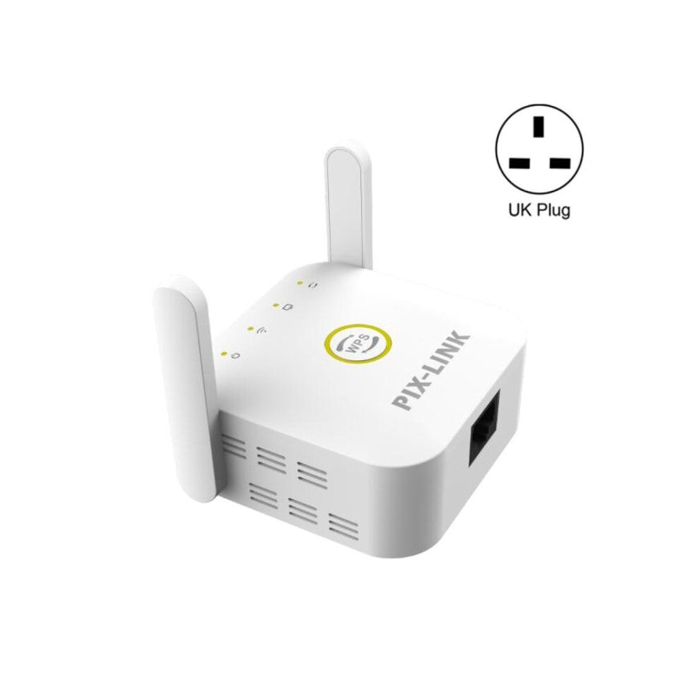 PIX-LINK WR22 300Mbps Wifi Wireless Signal Amplification Enhancement Extender, Plug Type:UK Plug(White)