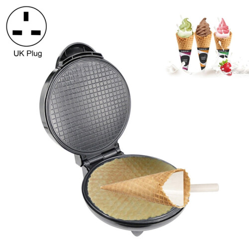 Electric Egg Roll Maker DIY Ice Cream Cone Machine Crispy Omelet Machine Pancake Machine, UK Plug 1