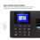 Fingerprint Recognition Voice Broadcast Smart Report Generation Attendance Machine, Model: Black UK Plug 8