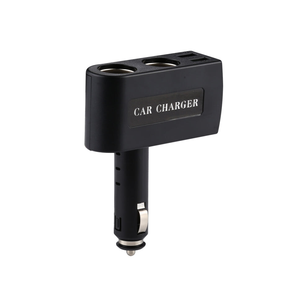 QC 3.0 Dual USB Ports 6A with 2 Socket Cigarette Lighter Splitter Car Charger