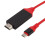 USB-C / Type-C 3.1 to 4K HD HDMI Plastic Video Cable, Length: 2m 4