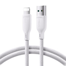JOYROOM SA34-AL3 3A USB to 8 Pin Fast Charge Data Cable, Length: 1m(White)