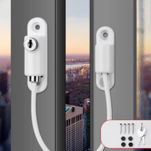 Children High-rise Anti-fall Safety Lock Window Push Limiter, Color: White (Enhanced)