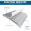 Dellonda Deluxe Steel Frame Rectangular Swimming Pool with Step Ladder & Filter Pump 25ft 5