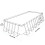 Dellonda Deluxe Steel Frame Rectangular Swimming Pool with Step Ladder & Filter Pump 25ft 6