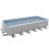 Dellonda Deluxe Steel Frame Rectangular Swimming Pool with Step Ladder & Filter Pump 25ft 13