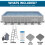 Dellonda Deluxe Steel Frame Rectangular Swimming Pool with Step Ladder & Filter Pump 25ft 3