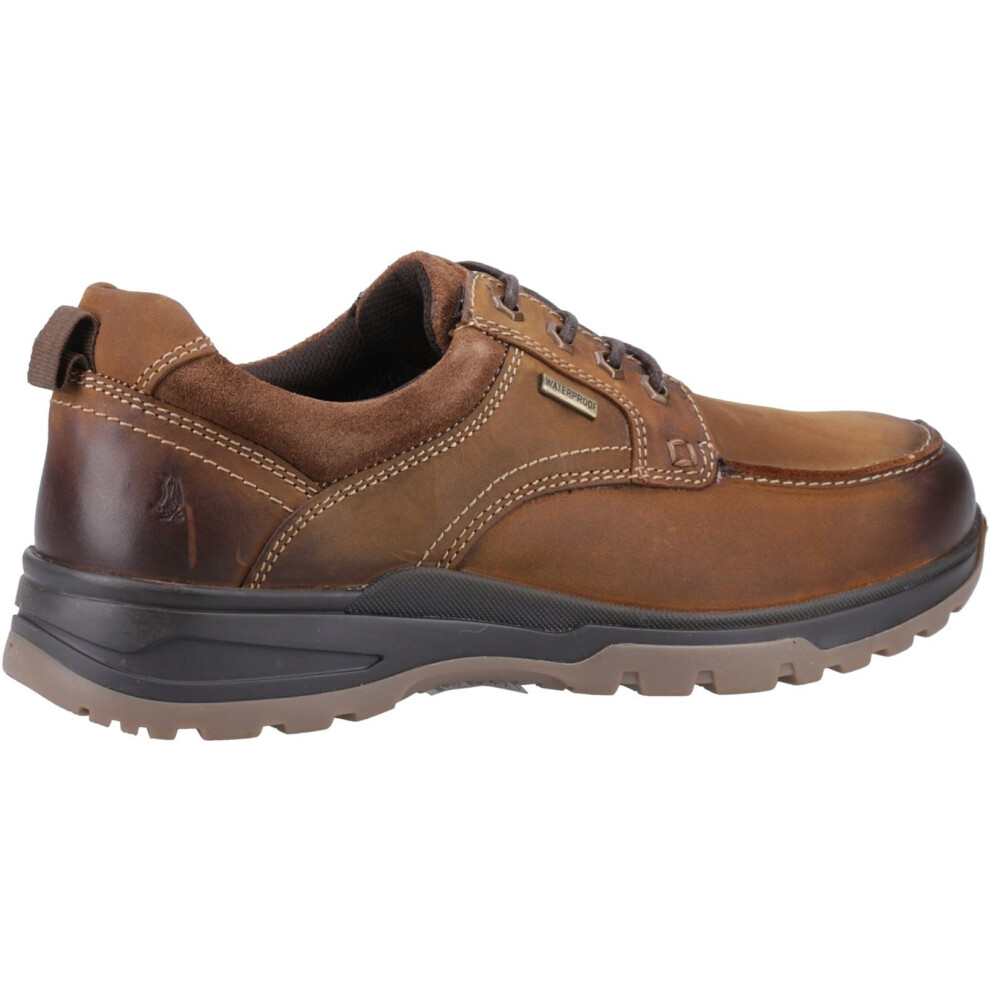 Hush Puppies (Brown, 6 (Adults')) Percy Leather Men's Tan Lace-Up Shoes