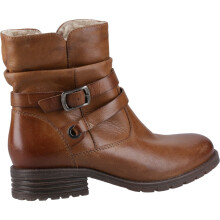 (Brown, 3 (Adults')) Hush Puppies Piper Leather Women's Tan Boots