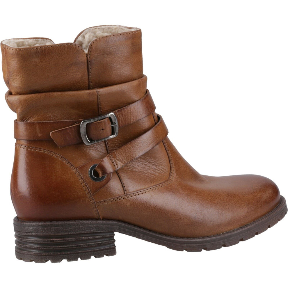 Hush Puppies (Brown, 3 (Adults')) Piper Leather Women's Tan Boots