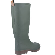 (Green, 4 (Adults')) Cotswold Pendock Tall Synthetic Green Wellington Boots
