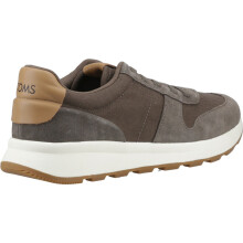 (Green, 8 (Adults')) TOMS TRVL Lite Retro Leather Men's Olive Trainers