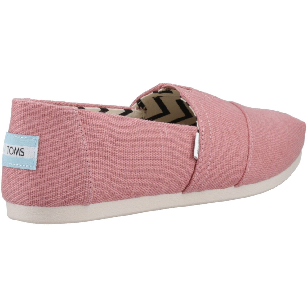 (Pink, 4 (Adults')) TOMS Alpargata Jute Women's Pink Espadrilles