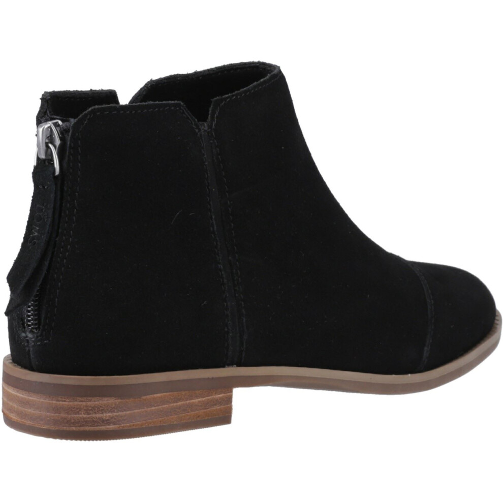 Toms (Black, 5 (Adults')) Rylie Leather Women's Black Boots