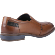 (Brown, 9 (Adults')) Pod Spear Leather Men's Cognac Slip-On Shoes