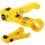 Multi-function Coaxial Cable / Network Cable / Phone Line / Flat Cable Stripper(Yellow) 3