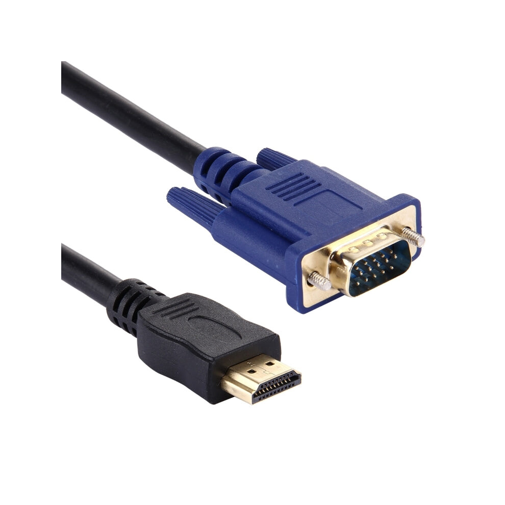 1.8M Hdmi Male To Vga Male 15Pin Video Cable(Black) Black 740390263004
