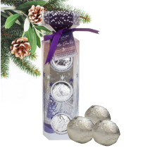Bath Bomb Christmas Cracker Patchouli Grapefruit Vanilla 3 x 100g